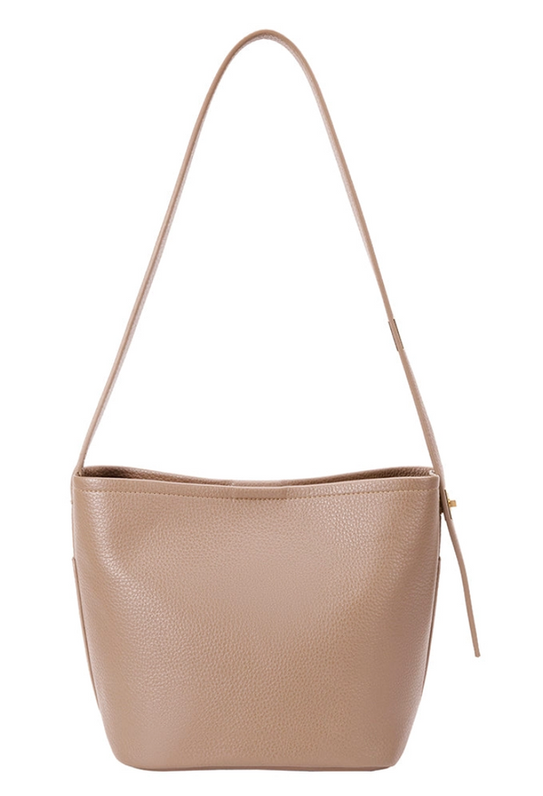 Irina Taupe Recycled Vegan Shoulder Bag