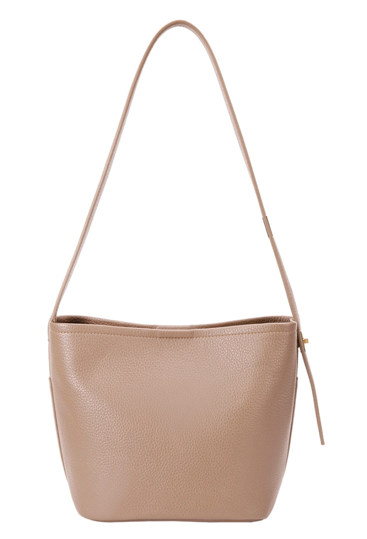 Irina Taupe Recycled Vegan Shoulder Bag