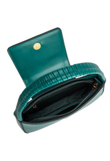Monique Recycled Vegan Shoulder Bag in Jade