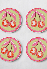 Disco Cherries Coaster - Set of Four