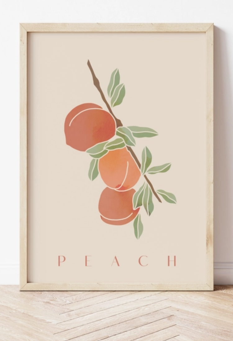 Peach Art Print