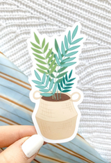 Basket Fern Plant Sticker