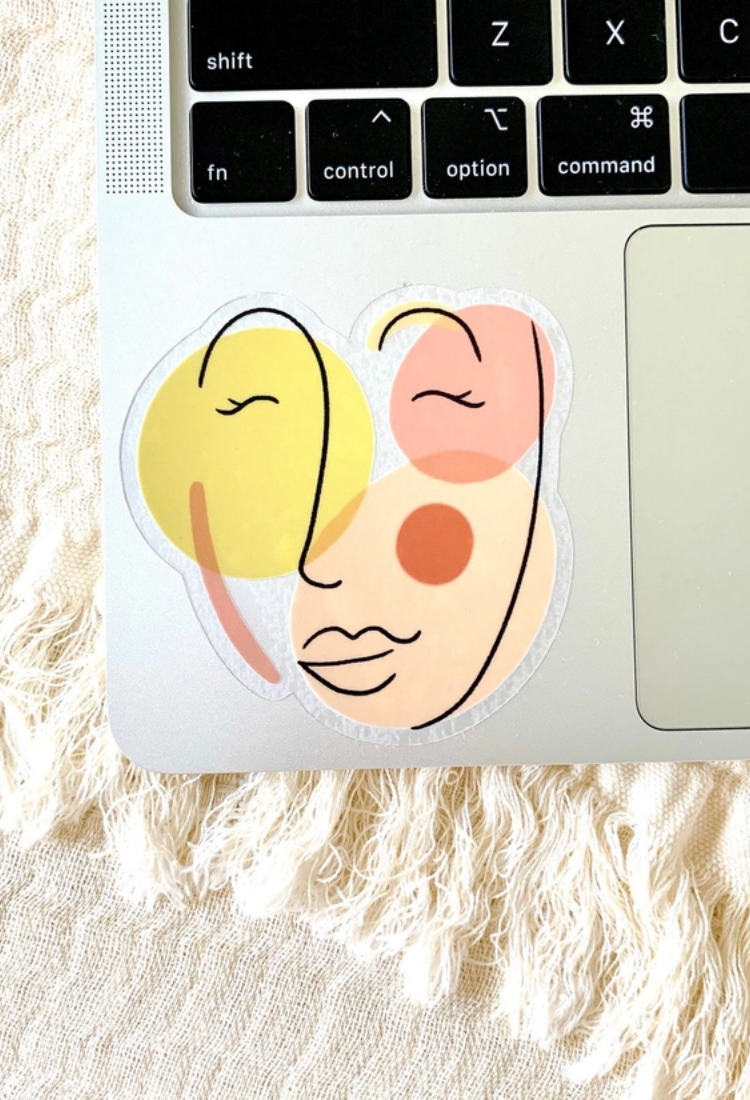 Abstract Face Sticker