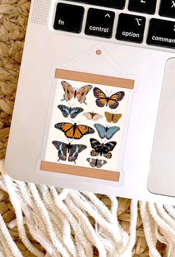 Butterfly Banner Sticker
