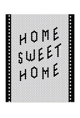 Home Sweet Home Retro Tile Art Print