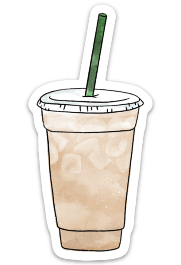 Iced Chai Latte Sticker