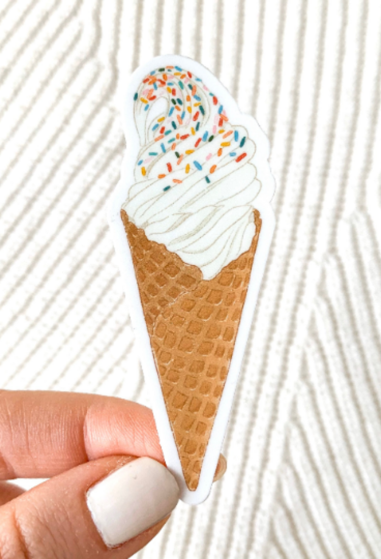 Ice Cream Cone Sticker
