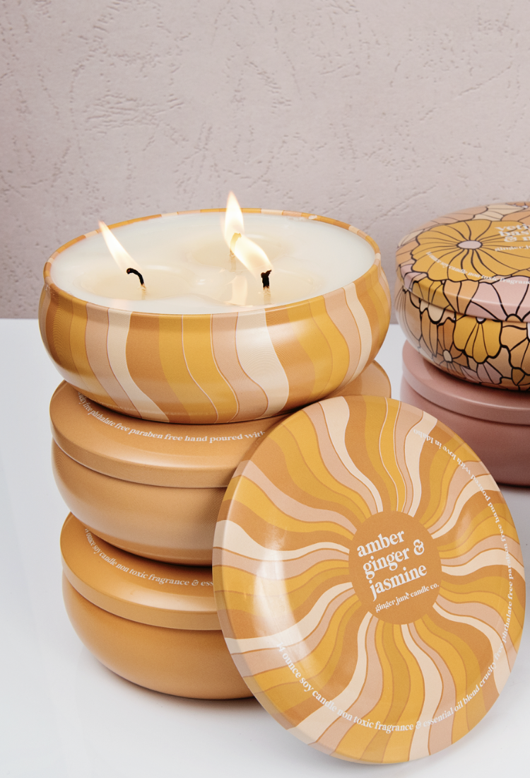 Groovy Swirl Soy Candle