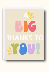 "A Big Thanks to You!" Greeting Card