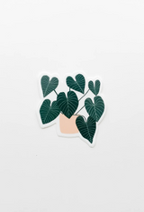 Pink Potted Plant Sticker