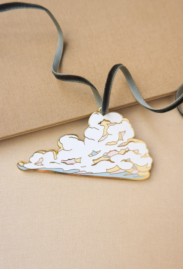 Cloud Enamel Christmas Tree Ornament