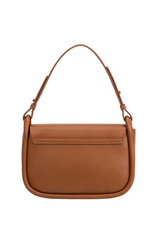 Ally Recycled Vegan Crossbody Bag in Saddle