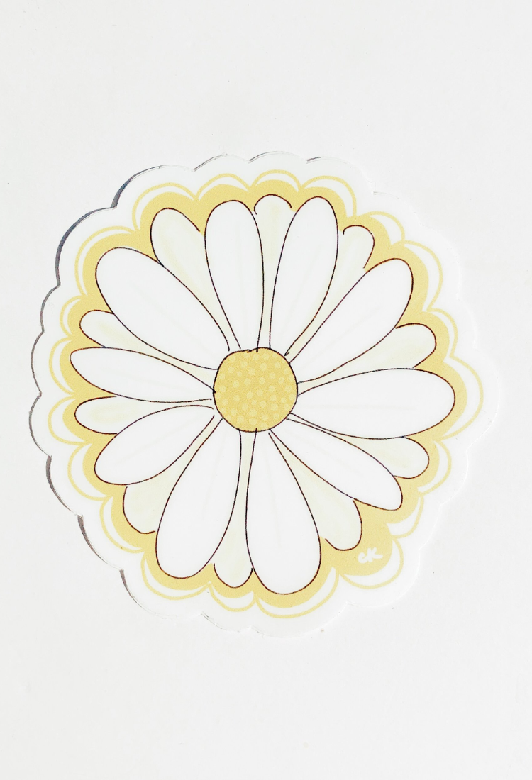 70s Inspired Daisy Sticker