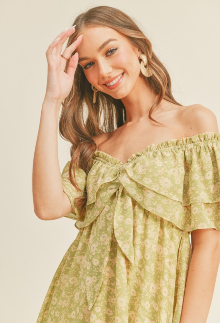 Key Lime Mini Dress