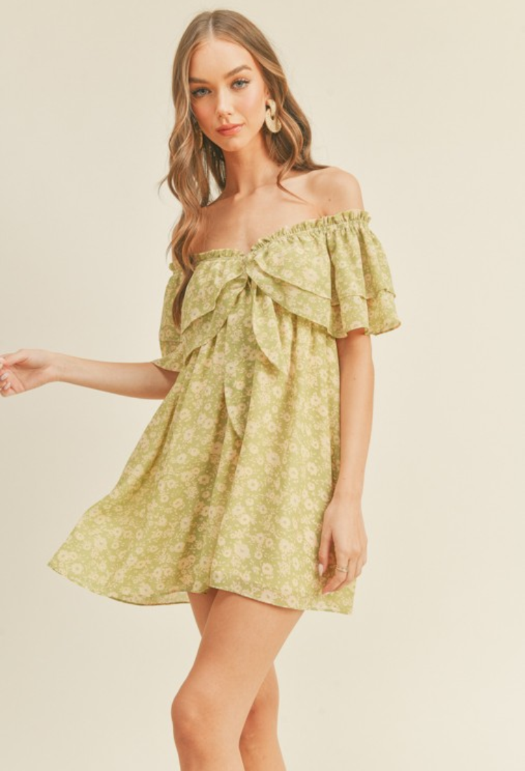 Key Lime Mini Dress