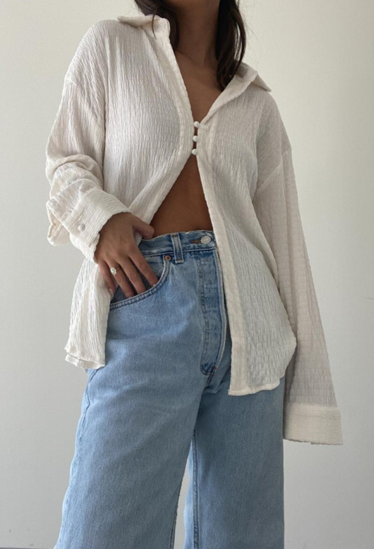 Casablanca Crinkled Blouse