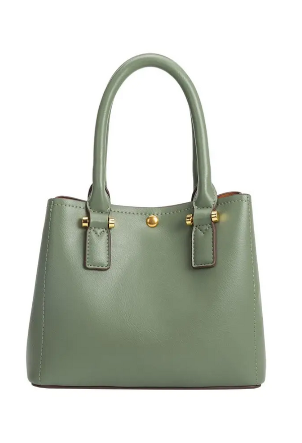 Gabby Vegan Top Handle Bag in Sage