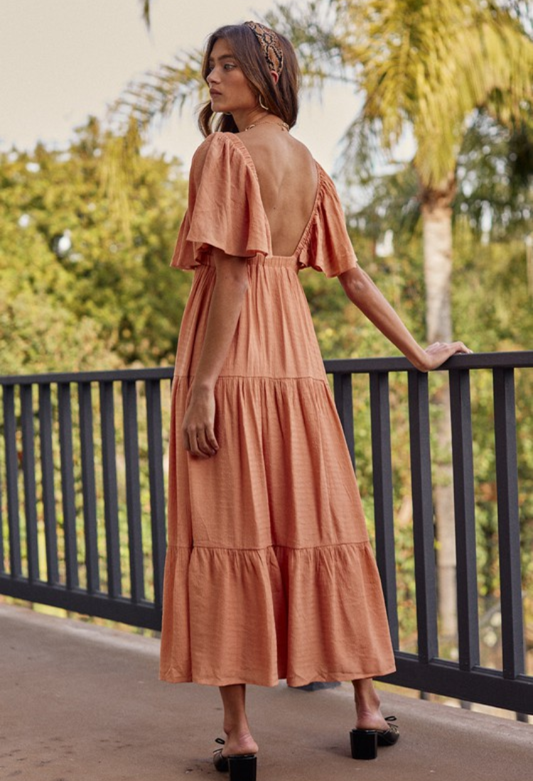 Apricot Vision Maxi Dress